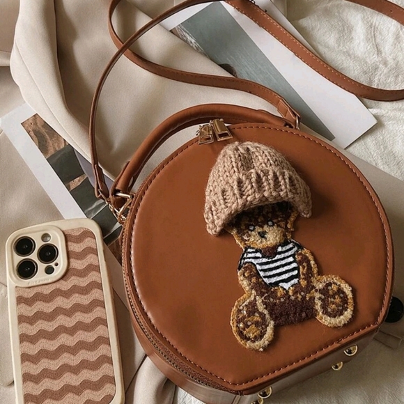 3D Cartoon Double Zipper Circle Bag - Picture 6 of 8